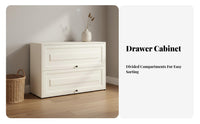 Effortless Sliding Drawers 5-Drawer Dresser Large Capacity Multi-Drawer Chest Thickened Steel Plate Modern Storage Chest Rustproof for Homeowners, Families, Students, Living Room, Home Office, Hallway, Closet