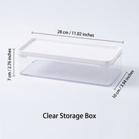 Large Desktop Organizer with White Lid Stackable Book Dividers for Desk Storage, Home Office Bookshelf File Management