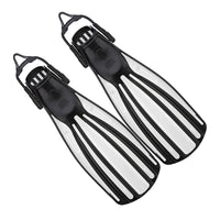 Long Fins for Diving with Silicone Straps