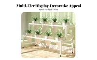 Floor-Standing Multi-Tier Plant Stand Space-Saving Multi-Level Planter Stand Sturdy Construction Flower Rack Stable framework for Gardeners, Homeowners, Apartment Dwellers, Indoor, Living Room, Balcony, Corner
