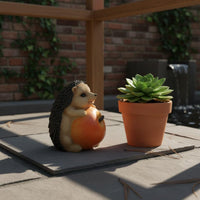 Hedgehog Garden Ornament Weather Resistant Outdoor Decoration Handmade for Yard