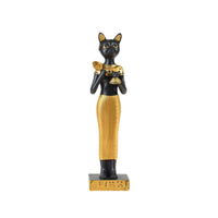 Cat Deity Statue Tabletop Bastet Statue Slender Decor for Collectors