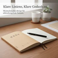 A5 Kraft Paper Notebook for English Practice and General Use, Thickened Eye-Protection Paper