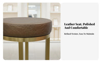 Backless Pedestal Stool Modern Design Bar Chair Stable Round Base for Restaurant