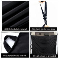 Car Sun Shade Curtain for Rear Window - Retractable Privacy Screen