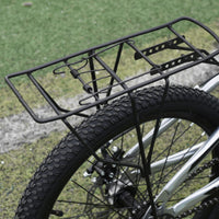Child Cycle Carrier Rack Adjustable Kids Bike Rear Rack Sturdy Metal