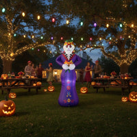 Inflate Inflatable Skeleton Bride Para Exterior Inflatable Skull Figure Tall Calavera Inflable Decorativo for Yard, Lawn, Garden, Patio