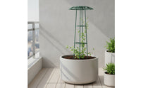 PE-Coated Umbrella Plant Trellis Antiruggine Traliccio a Ombrello Rustproof Garden Trellis with Support Rings Resistente Alle Intemperie for Gardeners, Potted Plants, Flower Beds, Balcony, Patio