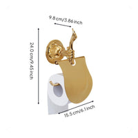 Rustproof gold wall towel rack
