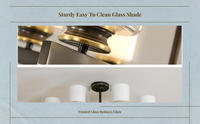 Frosted glass lampshade for bedroom
