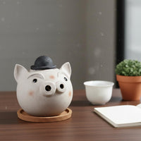 Pig Head Teapot Heat-Resistant Grip Pig Teapot Cute Design