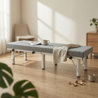 Foldable Bed Folding Bed Frame Dense-Cushion Foam Rest Furniture for Guest Accommodation