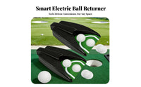 Motion Sensing Automatic Golf Ball Returner Continuous Practice Indoor Putting Coach Battery Powered for Beginners, Office, Home