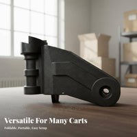 Trolley Wheel Bracket Telescoping Handle Replacement Wheel Bracket Folding Hand Trolley Cart Easy to Use Sturdy Duty Utility