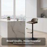 rotating Pedestal Bar Stool Nordic aesthetic Counter Chair Modern Design Height Adjustable for Reception Desk, Cafe, Bistro