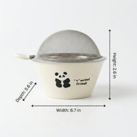 Vegetable Colander and Fruit Strainer Bowl, Ceramic Colander Bowl with Handles, Double Layer Strainer Bowl for Home Kitchen Washing Draining