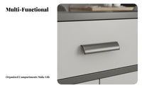 Large Capacity Sideboard Buffet Cabinet Multi-Functional Dining Room Storage Hutch Stylish Design Modern Bar Cabinet Spacious Countertop for Entertainers, Homeowners, Families