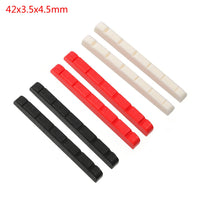 2 Pack 6-String Electric Guitar Bone Nut, 42x3.5x4.5mm, for Strat ST