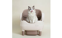 Self Cleaning Automatic Cat Litter Box High-Sided Electric Litter Box Handsunobstructed Pet Toilet Freestanding for Cats, Laundry Room, Balcony, Bedroom