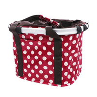 Lightweight Handlebar Bike Basket Rust-Resistant Front Cycle Basket Long-Lasting Front Bike Carrier Strong for Commuters, Commuting