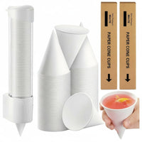 5000 Pieces Paper Cone Cups Multi-Purpose 4 Oz Cone Paper Cups for Office, Party