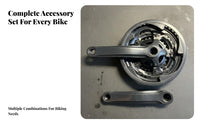 Triple Chainring Crankset Long-Lasting Mountain Bike Crankset Bike Chainring with Guard Sturdy Cycle Crank Limb Set