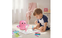Robot with Drawing Arm Interactive Drawing Robot Doodle Bot Creative Art Toy Screenunplugged for Children, Tabletop, Playroom