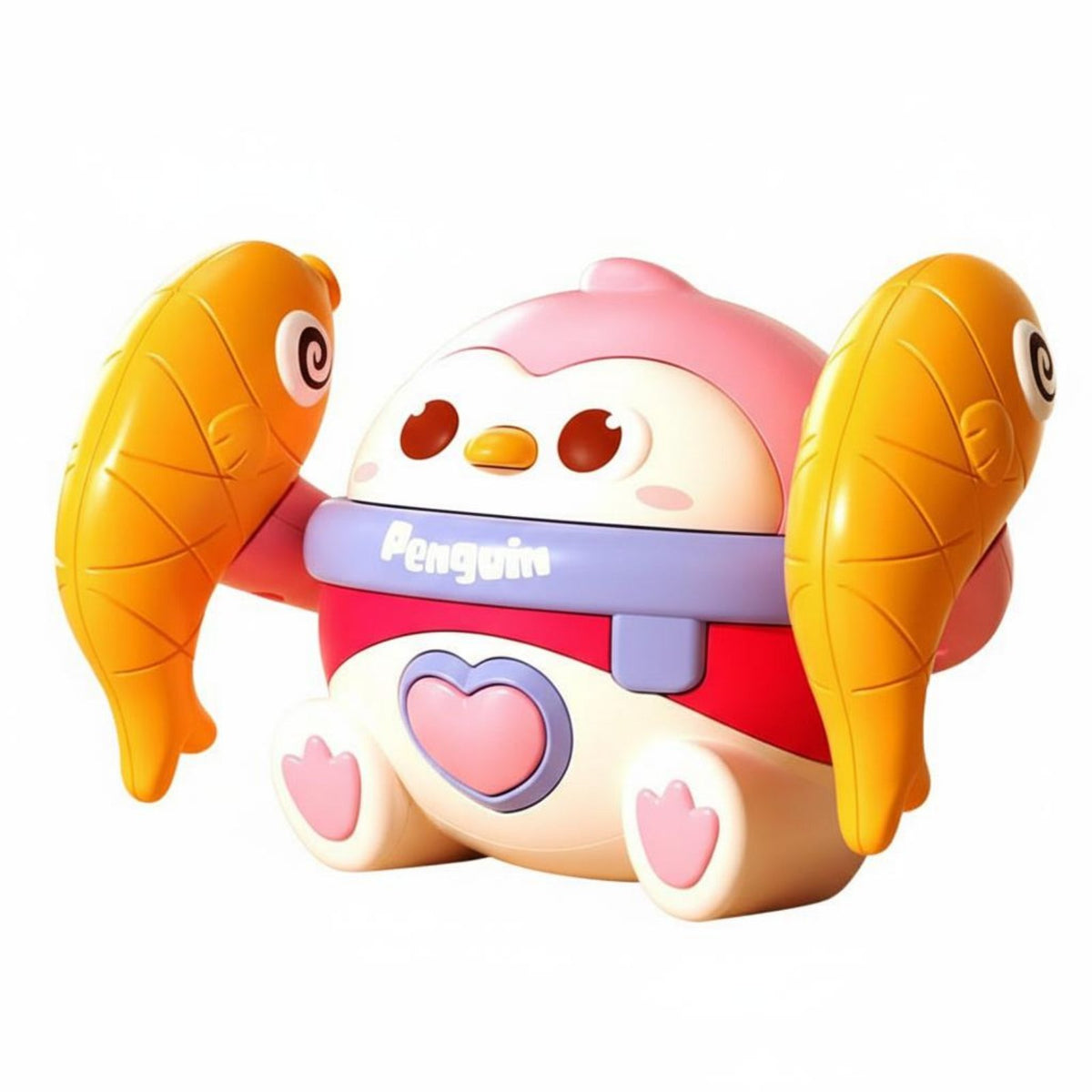 Lights and Music Musical Light up Penguin Early Development Electric Crawling Penguin Voice Activated Rolling Toy for Toddlers