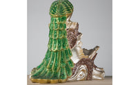 Peacock Vino Rack Ornate Peacock Vino Holder Eye-Catching for Home Bar