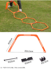 Foldable Hexagonal Training Rings for Soccer, Portable
