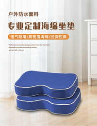 Outdoor Waterproof Stadium Seat Cushion with Backrest Foam Pad