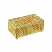 Crystal Tissue Box Decorative Accent Luxury Napkin Container Non-Slip Base