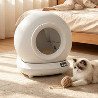 Large Capacity Smart Litter Box with App Control Easy to Maintain Self-Cleaning Cat Litter Box Quiet for Cats, Indoor, Apartments, Living Rooms
