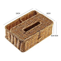 Rectangular Storage Basket Long-Lasting Household Organizer Handmade