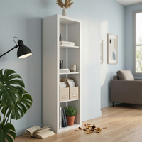 Cube Organizer Exposed Shelving Cube Storage Single-Piece Freestanding Customizable Design for Book Lovers, Students, Kid's Room