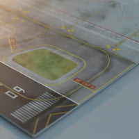 Airport Display Board Wooden Airport Diorama Board Detailed Mat for Shelf