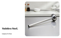 Stainless Steel Sausage Stuffer Tube Long-Lasting for Butcher Shops, Butchers