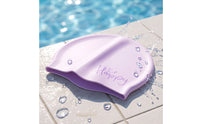 Long Hair Swim Cap with Ear Covers Waterproof Silicone Swim Cap Snug Fit Headwear Comfortable for Women, Swimmers, Lap Training, Swimming Pool