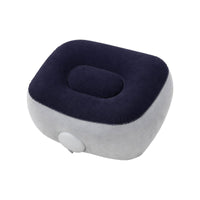 Portable Inflatable Footrest Lightweight Footrest with Flocked Top Skin-Friendly Inflatable Travel Pillow Space-Saving for Travelers
