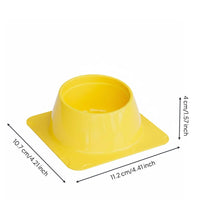 Anti-Tip Hamster Bowl Easy to Clean Hedgehog Feeding Bowl Detachable Design Small Pet Nourishment Dish for Parrots