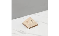Pyramid Incense Burner Stone-Like Incense Holder with Base Minimalist Ornament for Hotel Reception