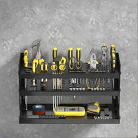Wall Mounted Tool Organizer Space Saving Hand Tool Storage Shelf Large Capacity