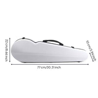 Waterproof 4/4 Violin Case Moisture-Proof Full Size Violin Carrying Case Shockproof Musical Instrument Accessory Backpack Straps for Students