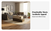 C-Shaped End Table Minimalist Aesthetic Household Furniture Modern Design Space-Saving for Adults, Bedroom, Living Room