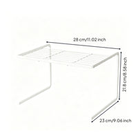 U-Shaped Shelf Metal Frame Adjustable Counter Shelf Slatted