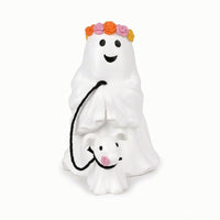 Ghost Walking Dog Statue Whimsical Halloween Table Decor Spooky for Collectors