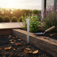 2 Pieces Steel Post Anchor Sawtooth Design Fence Post Support Enhanced