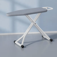 Folding Ironing Board Foldable Ironing Board with Iron Rest Furniture Padded Space-Saving for Laundry Room, Apartment