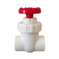 Aquarium Gate Valve Red Handwheel PVC Gate Valve
