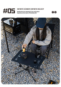 Lightweight Folding Camping Table with Aluminum Frame and Thick Oxford Cloth